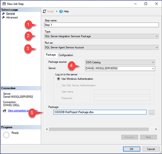 Configure Job Step